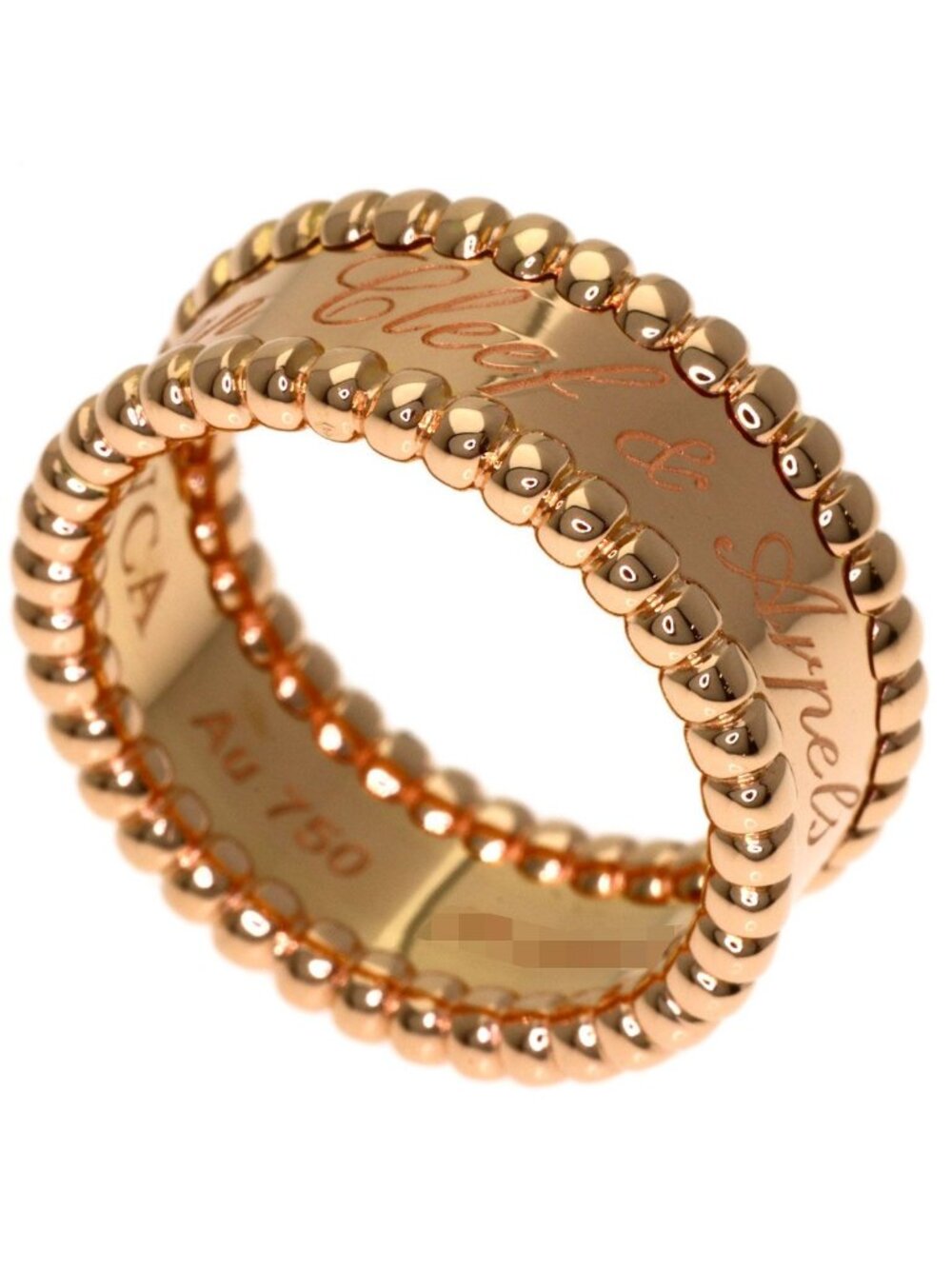 Van Cleef & Arpels Perlee Signature 48 Ring 18K Pink Gold